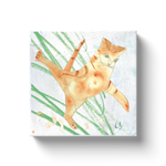Dancing Cat canvas wrap